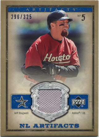 Jeff Bagwell 2006 Upper Deck Artifacts Jersey Card #NL-JB 296/325