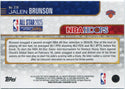 Jalen Brunson 2025 - 2026 Topps Hoops All-Star Foil Card #278