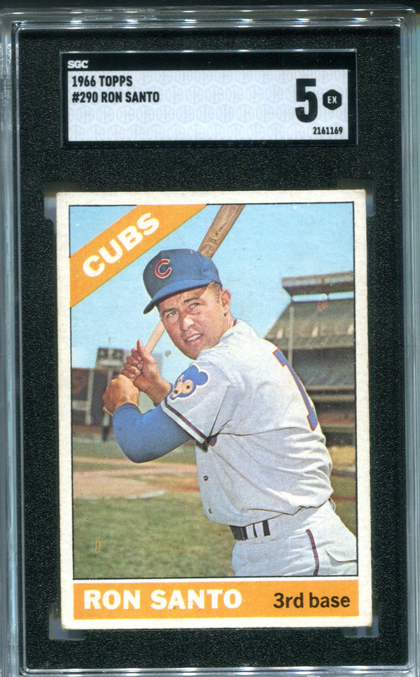 Ron Santo 1966 Topps #290 SGC 5 Card