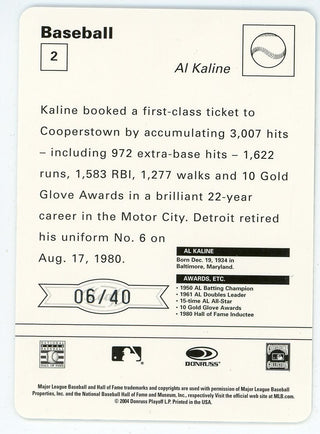 Al Kaline 2004 Donruss Card #2
