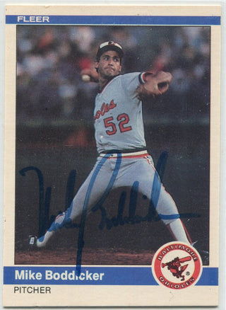 Mike Boddicker 1984 Fleer Autograph Card