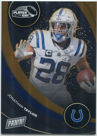 Jonathan Taylor 2024 Panini Player Of The Day Orange Parallel Card #30 152/199