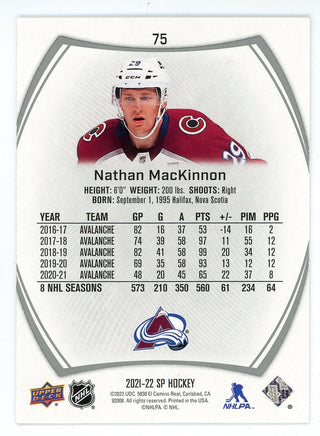 Nathan MacKinnon 2021-22 Upper Deck SP #75