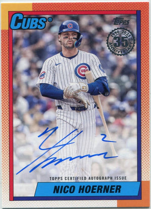 Nico Hoerner 2025 Topps Update Autographed Card #90AU-NH