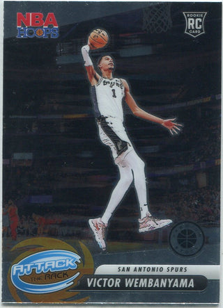 Victor Wembanyama 2023 - 2024 Panini Hoops Premium Stock Attack The Rack RC #3