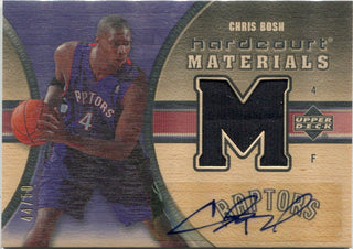 Chris Bosh 2005 - 2006 Upper Deck Hardcourt Materials Jersey & Autographed Card #HM-CH 44/50