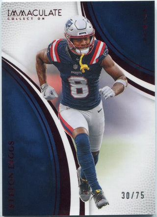 Stefon Diggs 2025 Panini Immaculate Red Parallel Card #53 30/75