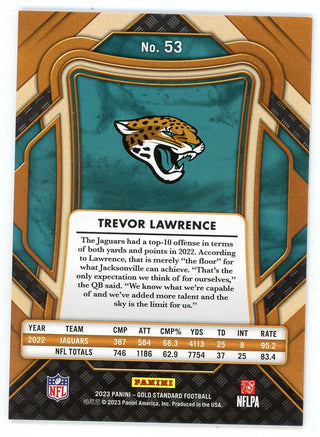 Trevor Lawrence 2023 Panini Gold Standard #53
