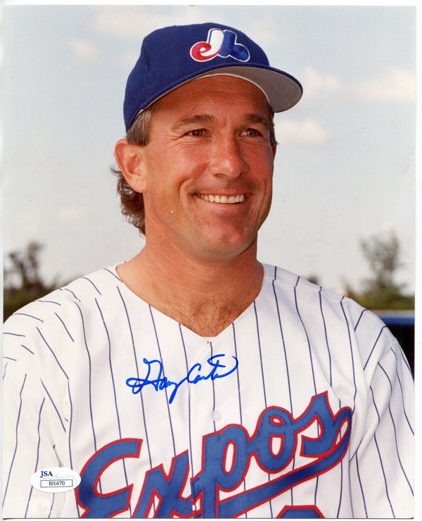 Gary Carter Autographed 8x10 Baseball Photo (JSA)