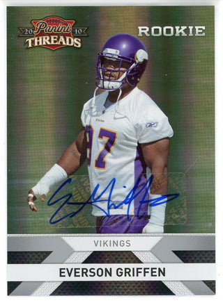 Everson Griffen Autographed 2010 Panini Threads Rookie Card #231