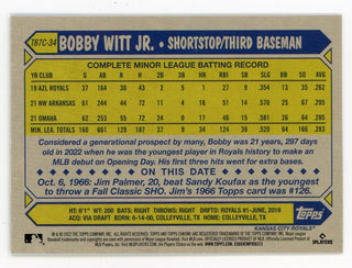 Bobby Witt Jr 2022 Topps Chrome 35th Anniversary #T87C-34 Card