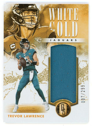 Trevor Lawrence 2023 Panini Gold Standard White Gold Patch Relic #16