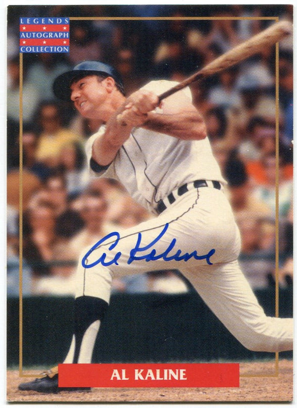 Al Kaline 1995 Legends Autograph Collection AUTO Card With COA