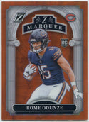Rome Odunze 2024 Panini Zenith Marquee Orange Prizm RC #11