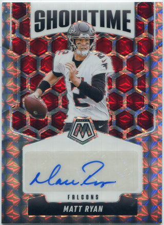 Matt Ryan 2025 Panini Mosaic Showtime Autographed Card #SOS-MAT