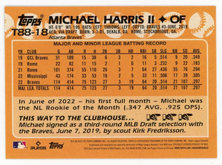 Michael Harris II 2023 Topps 35th Anniversary #T88-18 Card