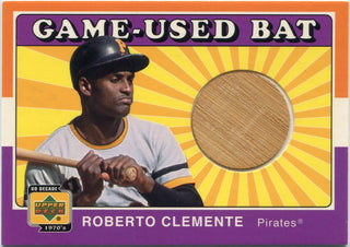Roberto Clemente 2001 Upper Deck Game Used Bat Relic Card #B-RC