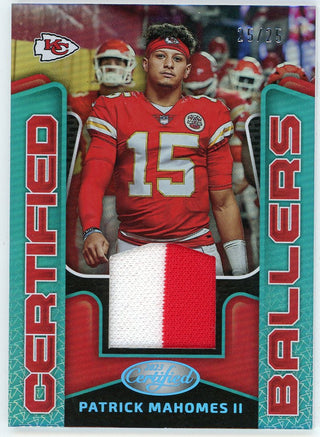 Patrick Mahomes 2023 Panini Certified Ballers Patch Relic #CBM-10