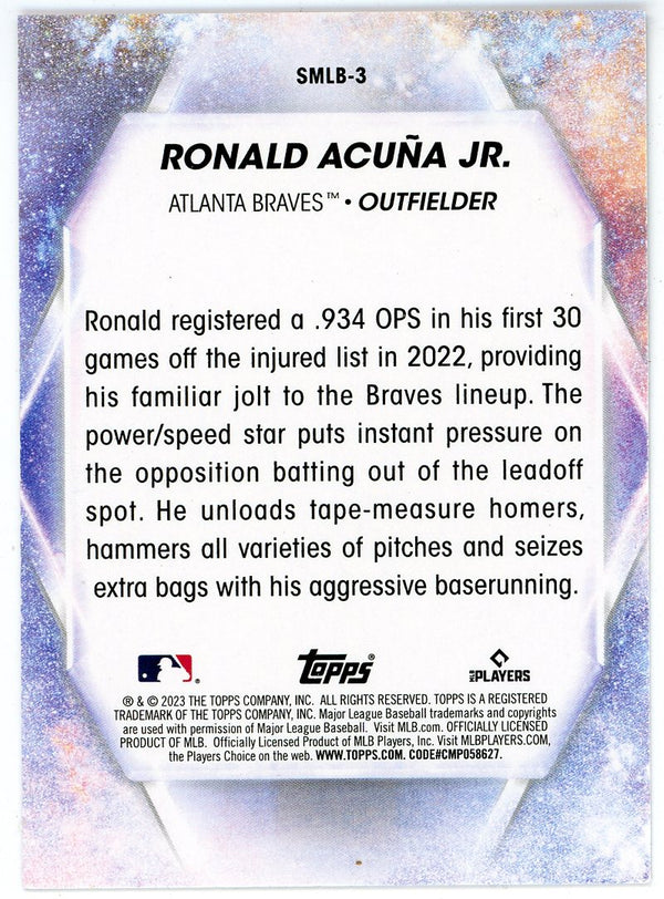 Ronald Acuna Jr. 2023 Topps Stars of the MLB #SMLB-3