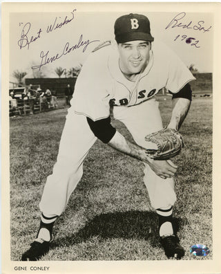 Gene Conley Autographed/Signed 8x10 Baseball Photo