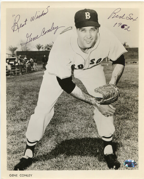 Gene Conley Autographed/Signed 8x10 Baseball Photo