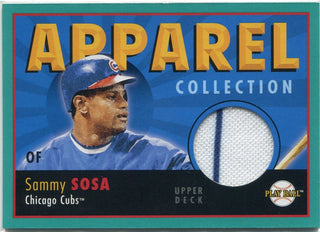 Sammy Sosa 2004 Upper Deck Play Ball Apparel Collection Jersey Card #AC-SS