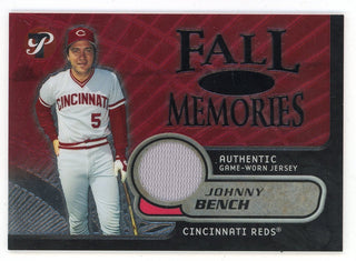 Johnny Bench 2002 Topps Fall Memories Patch Relic #FM-JB