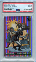 Davante Adams 2023 Panini Donruss Downtown Card #D-19 PSA Graded 9