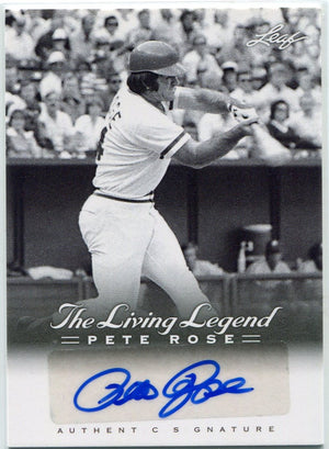Pete Rose 2012 Leaf The Living Legend Autographed Card #AU-19