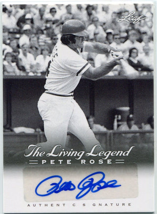 Pete Rose 2012 Leaf The Living Legend Autographed Card #AU-19
