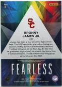 Bronny James Jr 2024 Panini Prizm Draft Picks Fearless RC #3