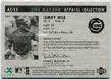 Sammy Sosa 2004 Upper Deck Play Ball Apparel Collection Jersey Card #AC-SS