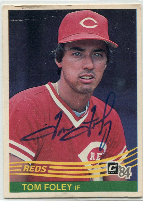 Tom Foley 1984 Donruss Autographed Card