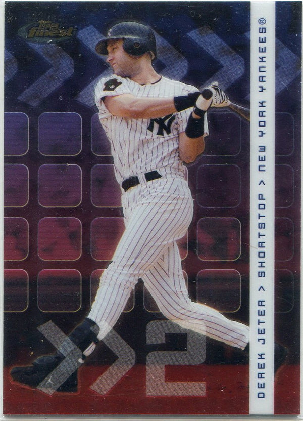 Derek Jeter 2002 Topps Finest Card #14