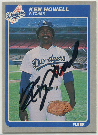 Ken Howell 1985 Fleer Autographed Card