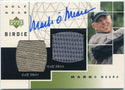 Mark O'Meara 2003 Upper Deck Dual Relic & Autographed Card #GB-MO