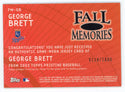 George Brett 2002 Topps Fall Memories Patch Relic #FM-GB