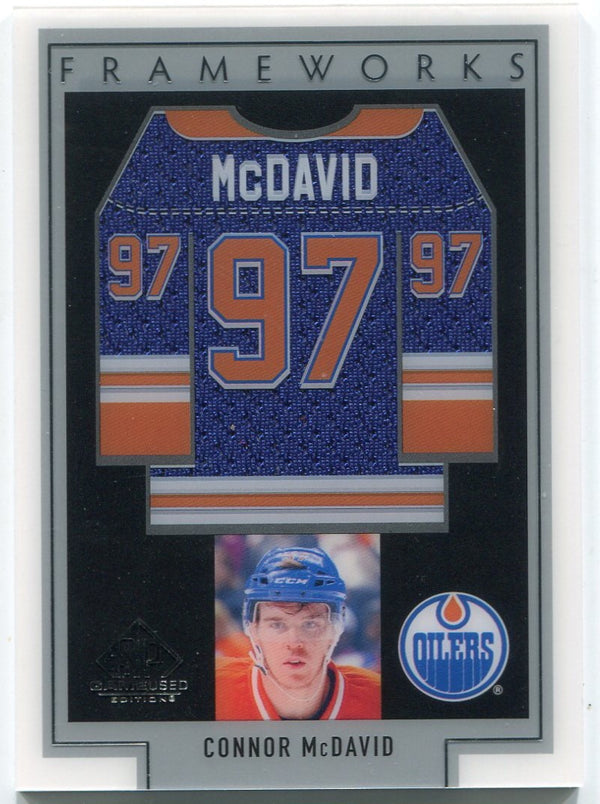 Connor McDavid 2016 - 2017 Upper Deck SP Game Used Jersey Card #FW-CM