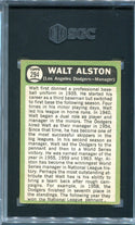 Walt Alston 1967 Topps Card #294 SGC 4.5 Card