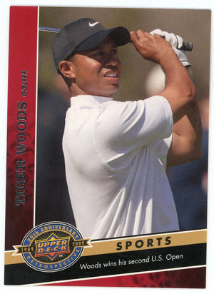 Tiger Woods 2009 Upper Deck 20th Anniversary #1746