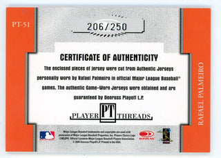 Rafael Palmeiro 2004 Donruss Throwback Threads Patch Relic #PT-51