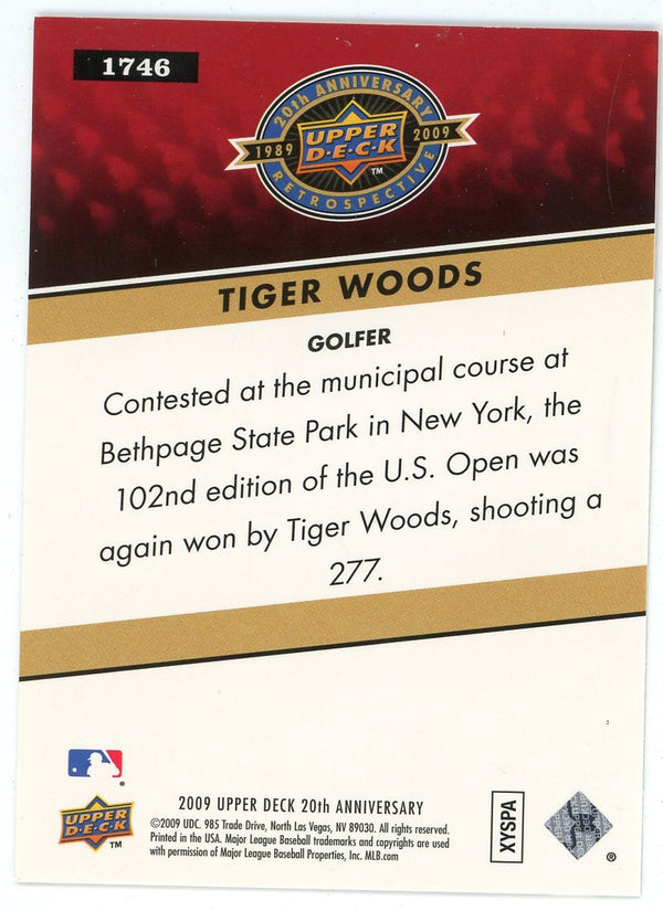 Tiger Woods 2009 Upper Deck 20th Anniversary #1746