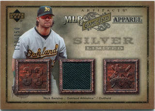 Nick Swisher 2006 Upper Deck Artifacts MLB Game-Used Apparel Jersey Card #MLB-NS 122/250