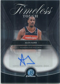 Alex Sarr 2025 - 2026 Bowman Chrome Timeless Touch Autographed Card #TTA-AS