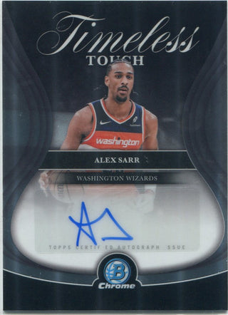 Alex Sarr 2025 - 2026 Bowman Chrome Timeless Touch Autographed Card #TTA-AS