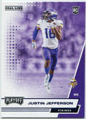 Justin Jefferson 2020 Panini Playoff Goal Line Parallel RC #213