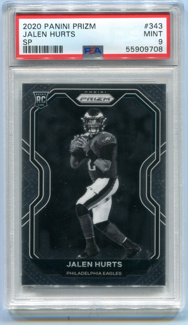 Jalen Hurts 2020 Panini Prizm SP Rookie PSA 9