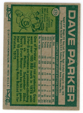Dave Parker 1977 Topps #270
