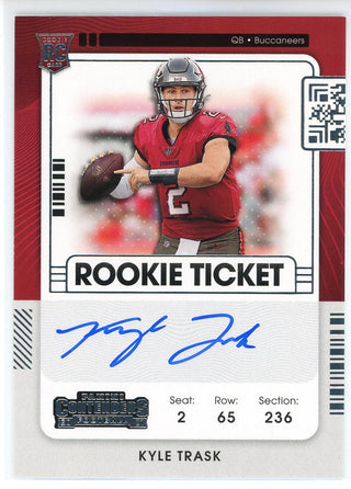 Kyle Trask Autographed 2021 Panini Contenders Rookie Ticket Card #121