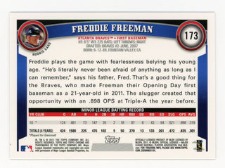Freddie Freeman 2011 Topps Chrome Rookie Card #173 Card